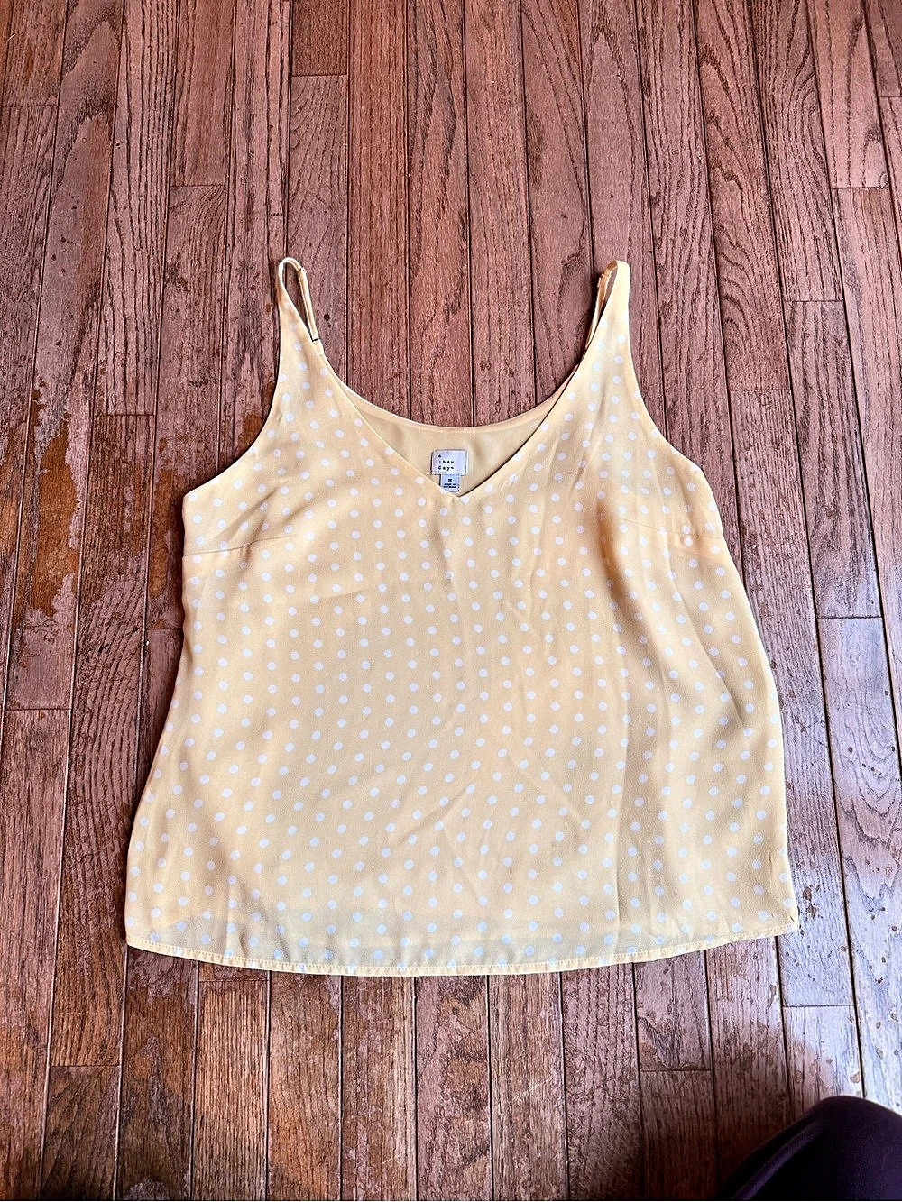 A New Day Polka Dot Camisole in Yellow & White